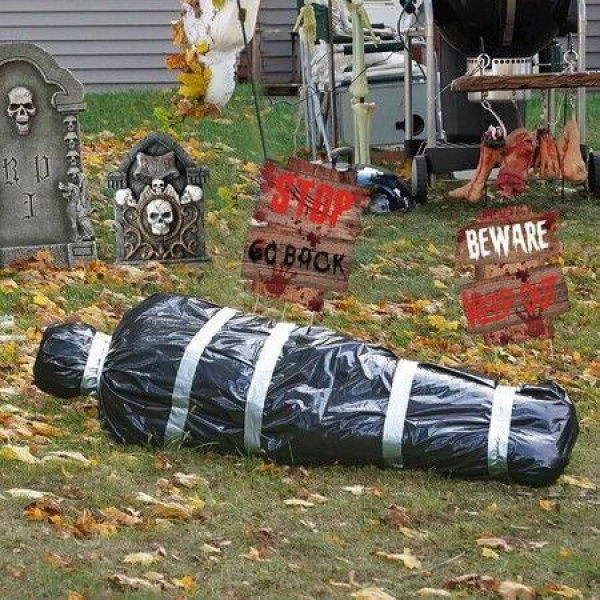 5ft Hanging Corpse Dead Victim Props Halloween DecorationsHaunted Creepy House Halloween Decor SetScary Halloween Decorations Outdoor ClearanceOutdoor Halloween Inflatables Yard Decorations