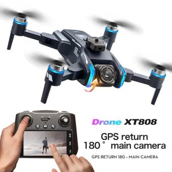 5G GPS Drone With 4.5inch Foldable Screen Dual WIFI Pro Aerial Camera Medium Size Brushless Motor Gimbal Gift Birthday Christmas Present