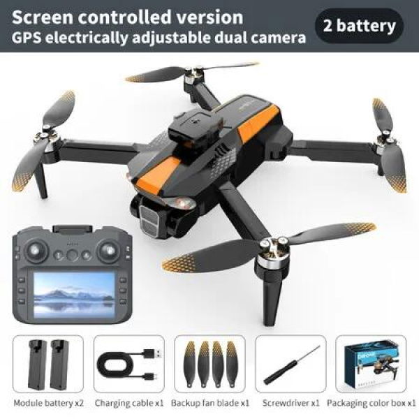 5G GPS Drone With 4.5inch Foldable Screen Dual WIFI Pro Aerial Camera Medium Size Gimbal Gift Birthday Christmas Present