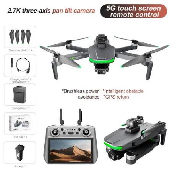 5G GPS Professional Drone 8K HD Aerial Photography 3-Axis Gimbal Load 360 Obstacle Avoidance Quadcopter Drone