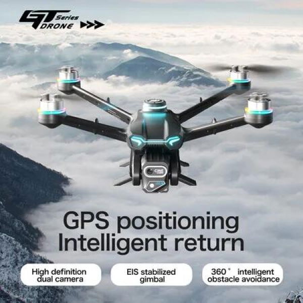 5G Optical Flow GPS Foldable Drone with WIFI Professional Aerial Camera Servo Gimbal Smart Design Holiday Gifts and Christmas Suitable for Beginners