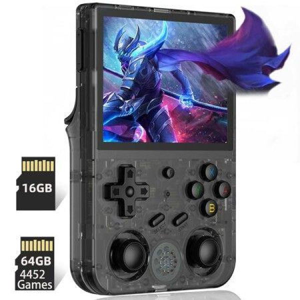 5G WiFi 4.2 Bluetooth Retro Handheld Game Linux System 3.5-inch IPS Screen RG353VS With 64GB TF Card Pre-Installed 5000 Games.