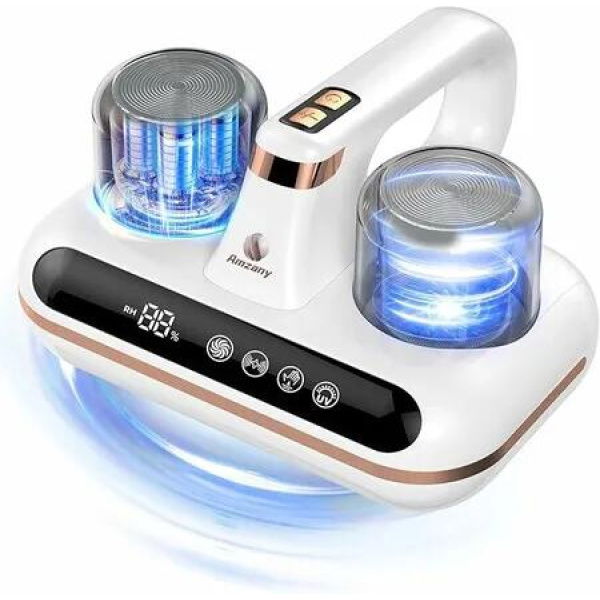 5in1 Cordless Mattress Bed Deep Vaccum Cleaner UV-C Light Ultrasonic 10000pa 80000/min Strong Suction Mite Remover Dust Pet Hair Removal