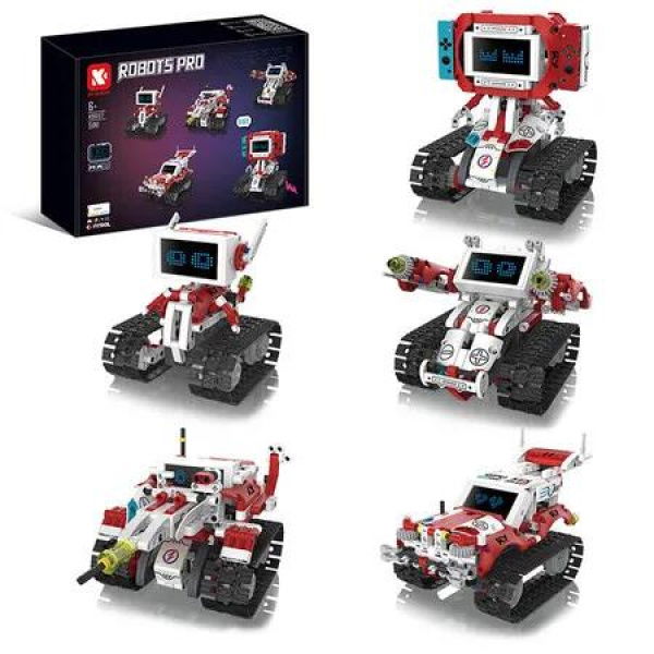 5in1 STEM Coding Technic Robot Building Kit APP Remote Control Toys Boys Educational ProgrammingBirthday Christmas Gift