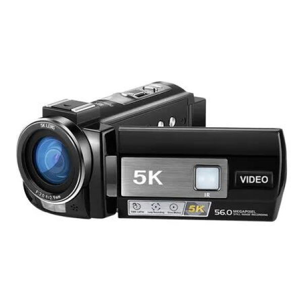 5K Video Camera Camcorder WiFi Night Vision Vlogging Camera for YouTube, 4K Camera 56MP 18X Digital Zoom Video Camera