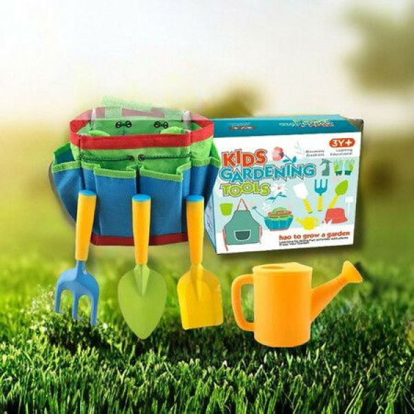 5pcs Kids Gardening Tools Gardening Gloves Shovel Rake Easter Gifts