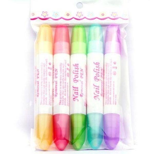 5psc Nail Art Polish Corrector Remover Pen