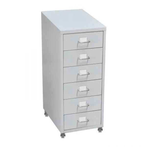 6 Drawer Office Cabinet Drawers White