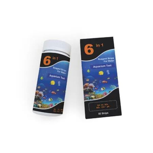 6-in-1 Aquarium Water Test Strips: Monitor Your Freshwater Fish Tank with Ease