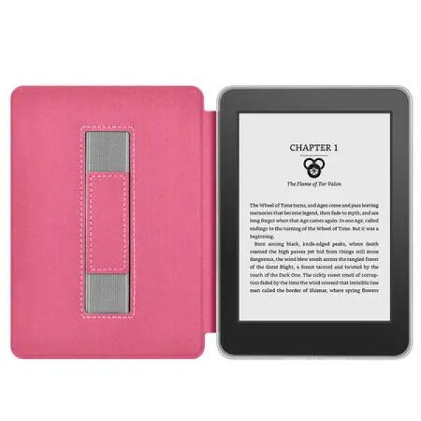 6â€ Kindle Case (2024 & 2022, 11th Gen) with Hand Strap -Redâ€“ Slim Protective Cover with Auto Sleep/Wake for Kindle Basic