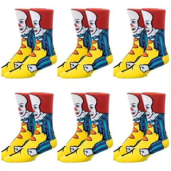 6 Pack Joker Christmas Ugly Stockings Christmas Decorations Grinches Decor Ornaments Holiday Home Indoors Size39-43