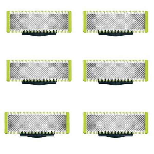 6-Pack Philips Norelco OneBlade razors Replacement Blades Keep Your Shaver Sharp and Effective,Durable and long-lasting