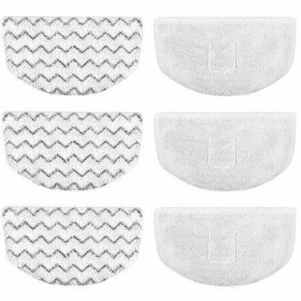 6 Pack Washable Steam Mop Pads Replacement For Bissell PowerFresh 1940 1806 1544 2075 Series Steam Cleaner