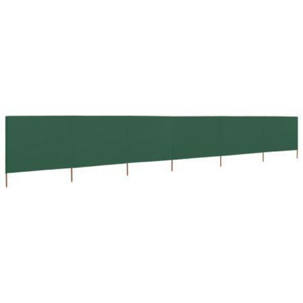 6-panel Wind Screen Fabric 800x80 Cm Green