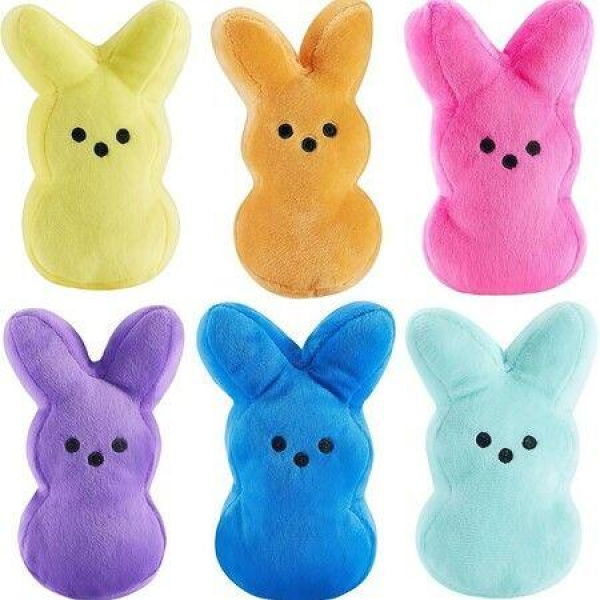 6 Pieces Cute Plush Rabbit Toys,Easter Basket Filler Toys for Kids,Stuffed Rabbit Animals,Easter Party Favors for Girls and Boys