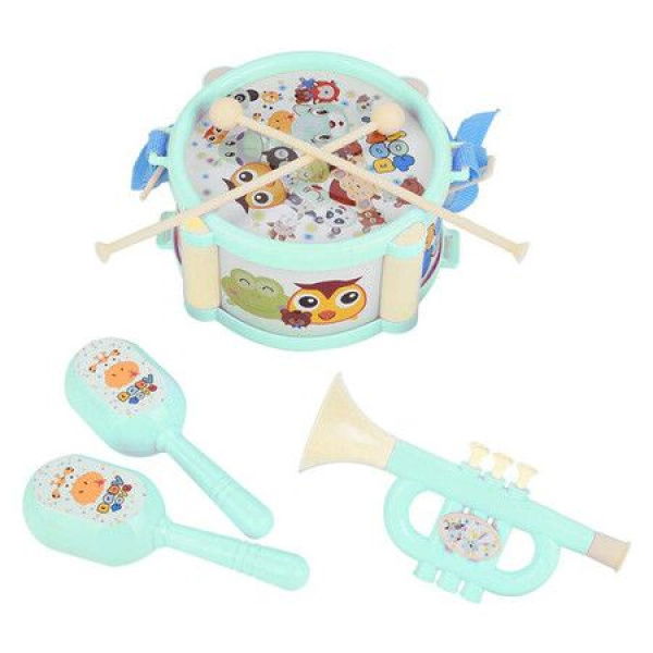 6 Pieces Musical Instruments For Baby Boys And Girls (Green)