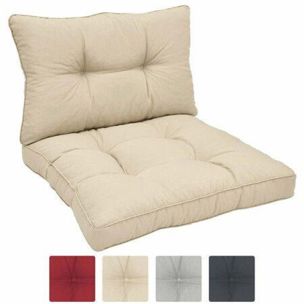 60*60CM Cushion and 60*40CM Back Cushion Two in One Soft and Comfortable Large Cushion Decompression Sofa Office Ohair light gray