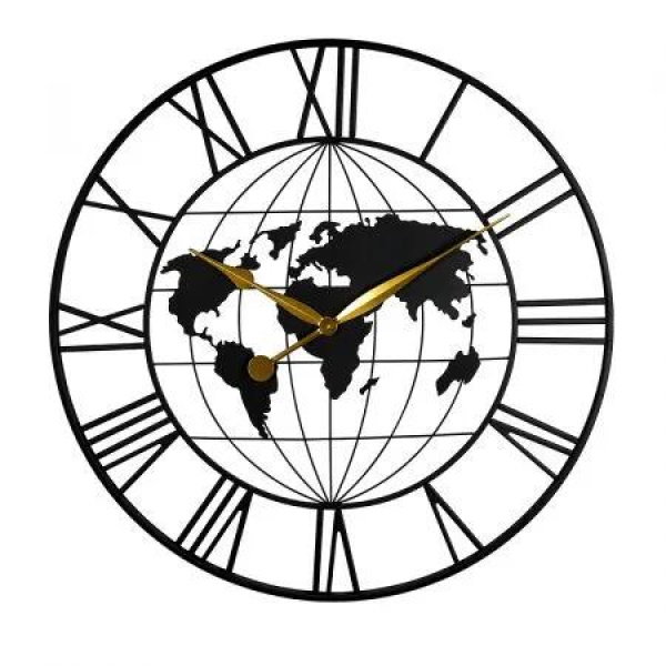 60cm Large Wall Clock Roman Numeral Home Black