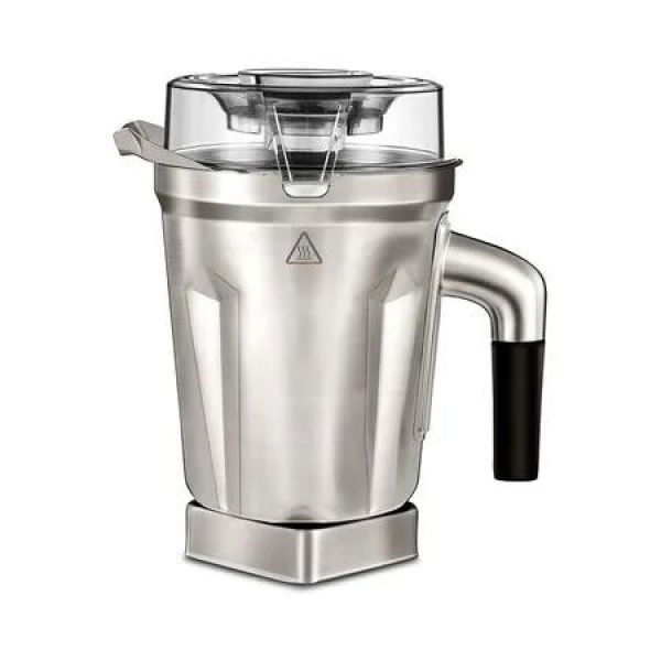 64 ounce stainless steel blending cup with automatic recognition function, BPA Free Clear Lid, compatible with all full size Vitamix blenders