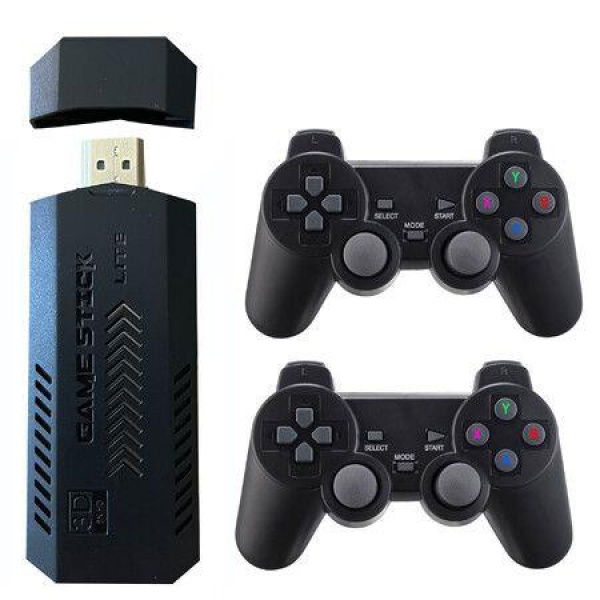 Please Correct Grammar And Spelling Without Comment Or Explanation: 64GB 30000+ Games Retro Video Game Console GD10 X2 HD Wireless Home HD Output Game Stick Wireless Controllers 3D PS1 40 Simulators Games Christmas Gift.