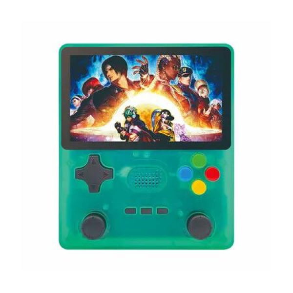 64G Handheld Game Console, Portable Retro Video Game Console, Dual 3D Joystick, 15 Emulators, Support TV Output (Green)