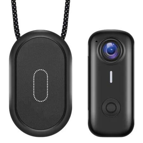 64GB Mini Magnetic Action Camera with 2K Video Recording, WiFi Connectivity and 120 Degree Wide Angle Lens for Outdoor Cycling Sports (Black)