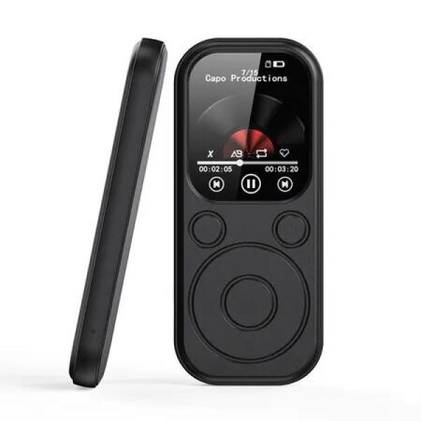 64GB MP3 Player with Bluetooth 5.4, Sport Music Player with Speaker Built-in FM Radio, Voice Recorder, HiFi Lossless Digital Audio Video Playback (Black)