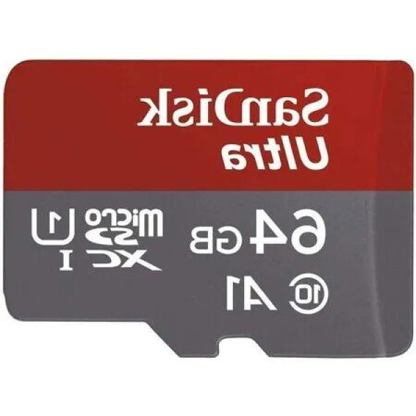 64GB SanDisk Ultra microSDXC UHS-I Memory Card for Fast App Performance and Video Recording