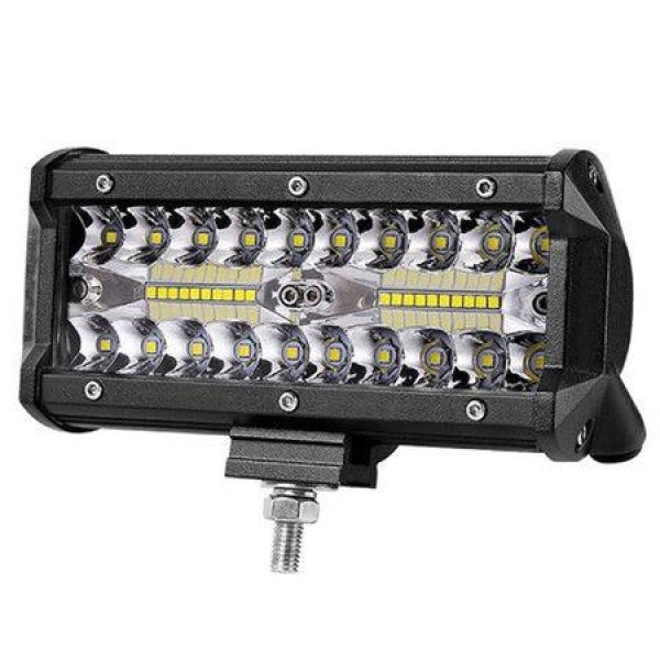 7-inch LED Light Bar 12V 120W Off-road Driving Lights IP67 Waterproof LED Combo Lights For Car Boat Truck (1 Pack)
