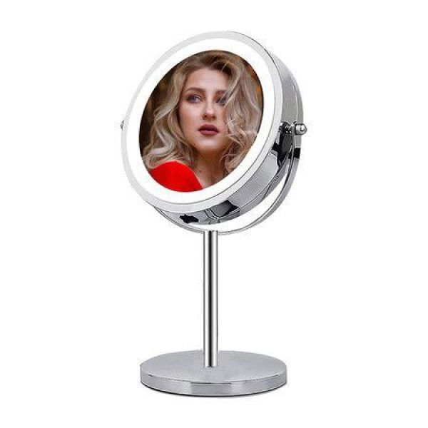 7 Inch Vanity Mirror With Lights 10X Magnifying Mirror With Lights For Bathroom Bedroom Travel