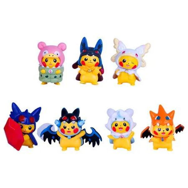 7 Pack Kids PokÃ©mon Pikachu Charizard Bat Cartoon Figures Collectible Christmas Birthday Gifts