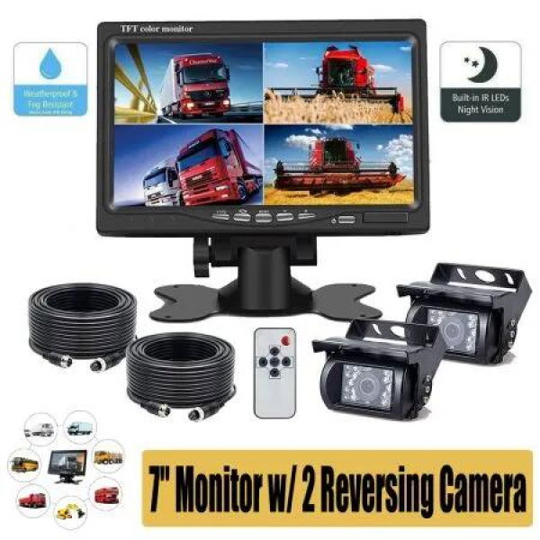 7'' Waterproof Monitor Reversing Kit For Truck Caravan