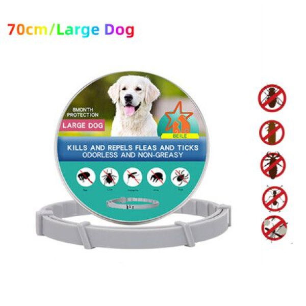 70cm Anti-Parasitic Collar Anti-Flea And Tick For Big Dogs (4 Pack)