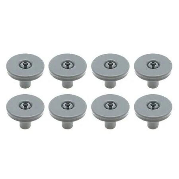 8-Pack 40mm Dishwasher Basket Wheels Replacement for Aeg, Favorit, Privileg, and Zanussi Dishwashers