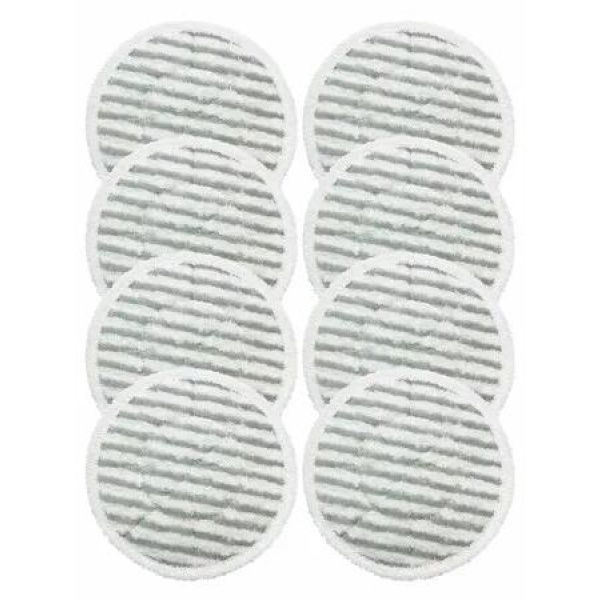 8 Pack Replacement Steam Mop Pads for Shark S8201 S8001 S7001/5/20 S7201 S7000AMZ S7000 S7001C Steam Mop,Steam & Scrub All-in-One Scrubbing and Sanitizing, Dirt Grip Scrub Washable Pad