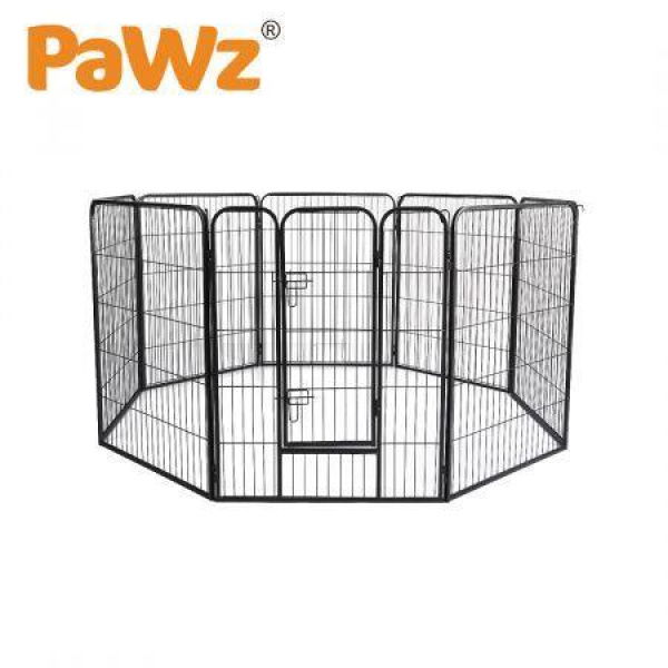 8 Panel Pet Dog Playpen Puppy Exercise Black 2.5kg Venison