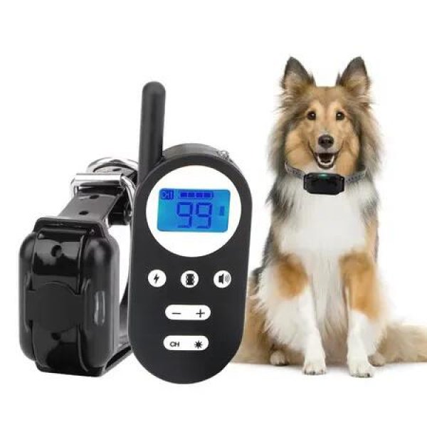 800M Dog Training Collar Remote Control Rechargeable Pet Dog Bark Stop Shock Collar Electric Shocker For One Dog(Small Medium Large Dogs)