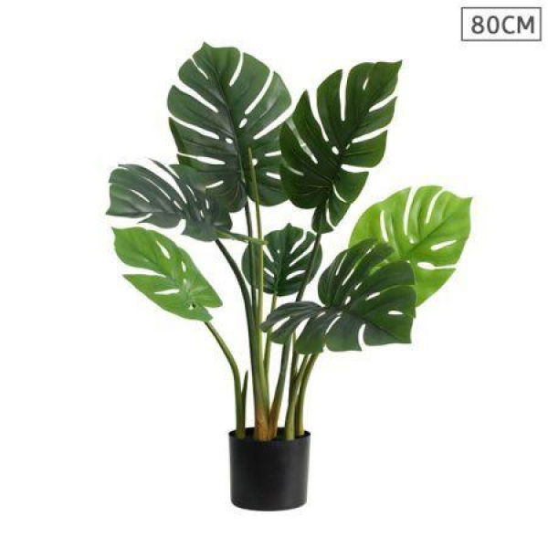 80cm Artificial Indoor Potted Turtle Back Fake Decoration Tree Flower Pot Plant