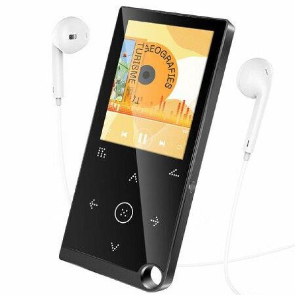 80GB Bluetooth MP3 Music Player with FM Radio E-Book HD Speaker and Alarm Clock Portable Player with Earphones for Sports