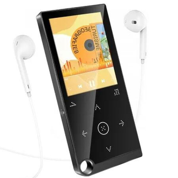 80GB MP3 Music Player with Bluetooth, Long Battery Life, FM Radio, E-Book Reader, HD Speaker, Alarm Clock, Perfect for Sports (Includes Earphones)