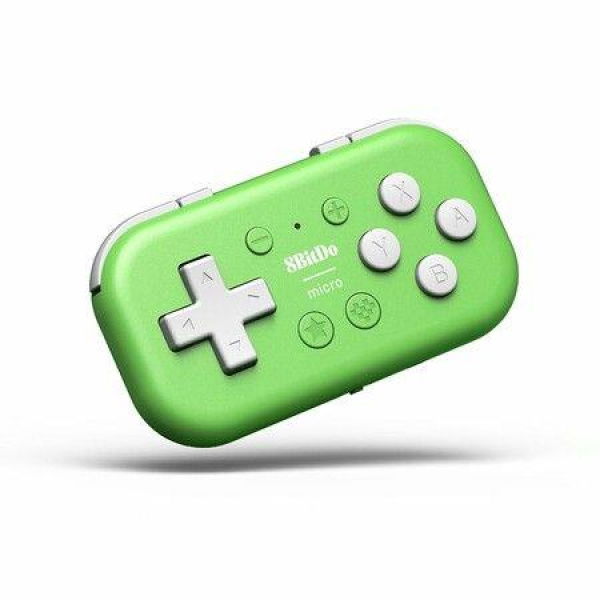 8BitDo Micro Bluetooth Gamepad Pocket-sized Mini Controller For Switch Android And Raspberry Pi. Supports Keyboard Mode (Green).