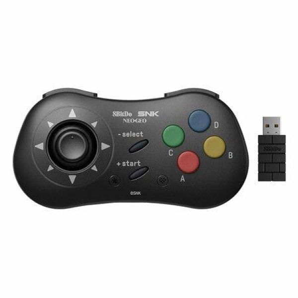 8BitDo NEOGEO Wireless Controller For Windows Android And NEOGEO Mini With Classic Click-Style Joystick (Black Edition)