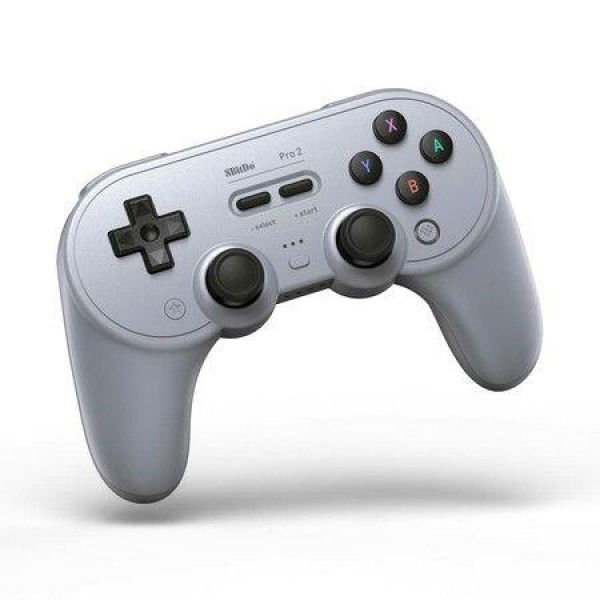 8BitDo Pro 2 Bluetooth Controller For Switch PC Android Steam Deck. Gaming Controller For IPhone IPad MacOS And Apple TV (Grey).