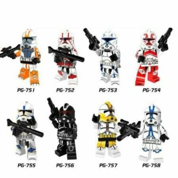 8PCS 10cm STARWAR Building Anime Figures Compatible Lego Bricks