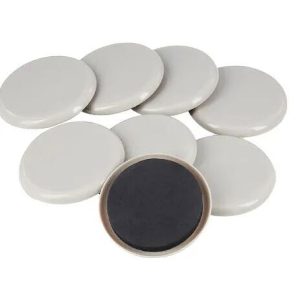 8PCS 12cm Round Furniture Moving Kit for Carpet Hard Floor Felt Pads All Furniture Sliders