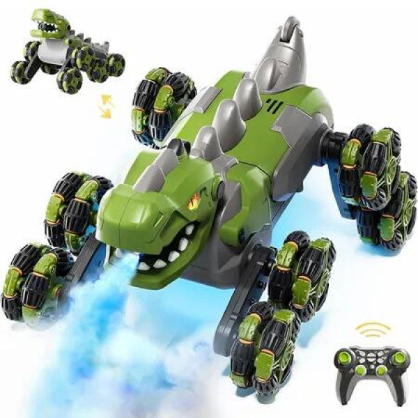 8WD Remote Control Car, 2.4GHz Monster Truck for Kids, Christmas Birthday Gifts RC Cars Toys for Ages 4-13 Boys Girls (Green)