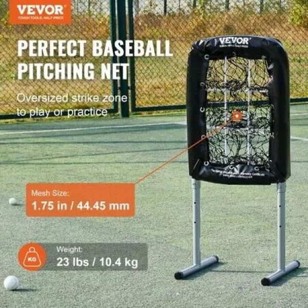 9 Hole Baseball Softball Pitching Net 9 Pocket Hitting Practice 21'x29'