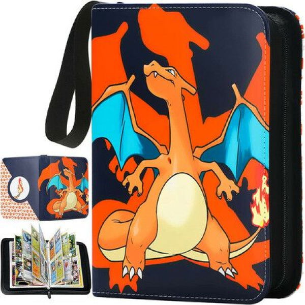 9 Pocket Pokemon Card Binder 900 Cards Trading Card Binder Holder For Boys Girls Gift