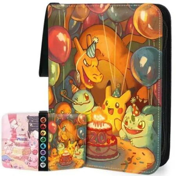 900-Card Pokemon Card Album b ookwith PU Leather Cover