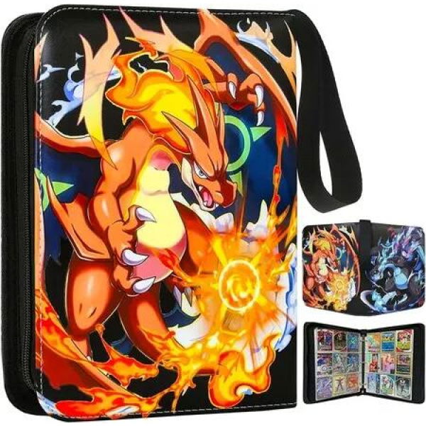 900 Cards 9-Pocket Pokemon Card Binder - Perfect Gift for Boys and Girls